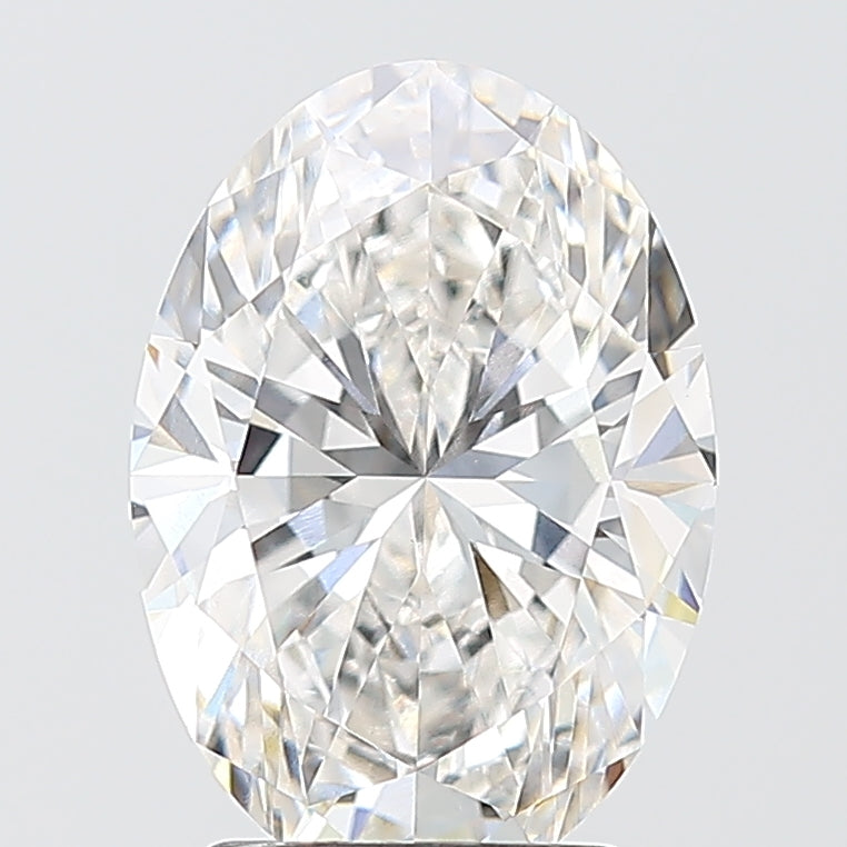 3.04 Carat Oval Shaped, Excellent Cut, F Color, VVS2 Clarity, IGI Certified Lab Grown Diamond