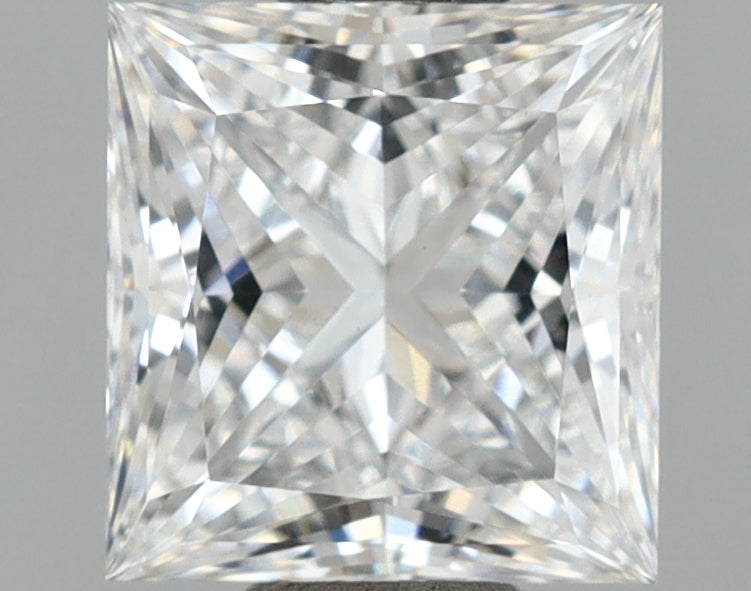 1.01 Carat Princess Shaped, Ideal Cut, D Color, VVS2 Clarity, IGI Certified Lab Grown Diamond