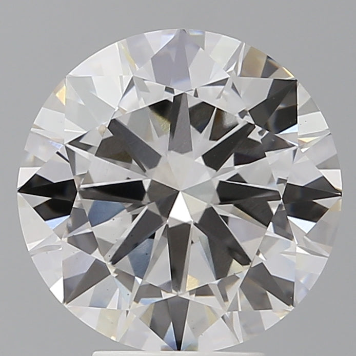 5.05 Carat Round Shaped, Excellent Cut, F Color, VS2 Clarity, IGI Certified Lab Grown Diamond