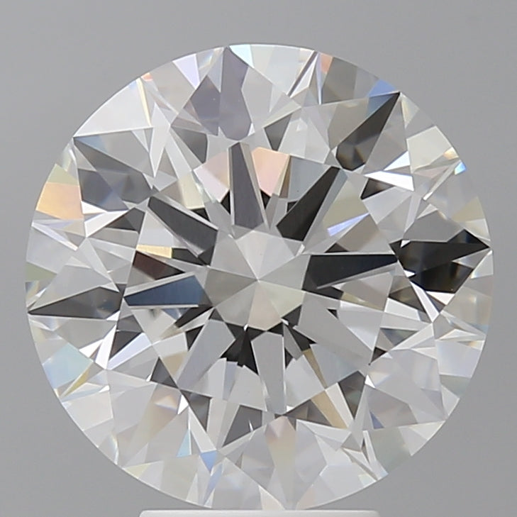 6.09 Carat Round Shaped, Ideal Cut, F Color, VVS2 Clarity, IGI Certified Lab Grown Diamond