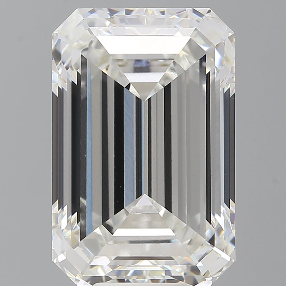 11.58 Carat Emerald Shaped, Ideal Cut, F Color, VS1 Clarity, IGI Certified Lab Grown Diamond