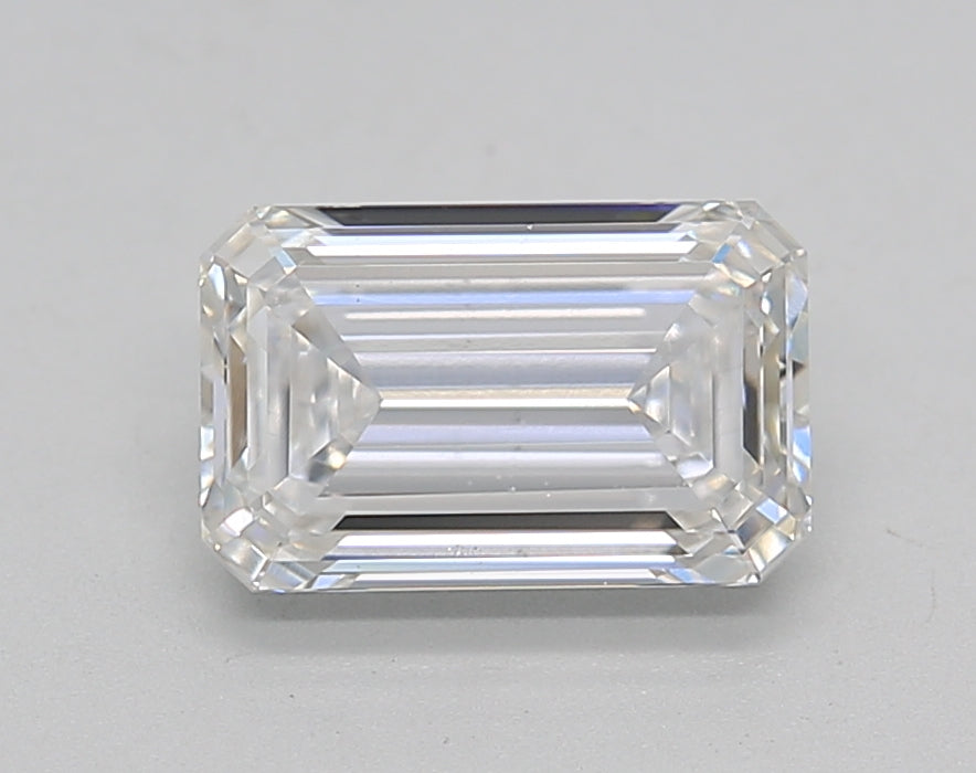 1.50 Carat Emerald Shaped, Ideal Cut, G Color, VS2 Clarity, GIA Certified Lab Grown Diamond