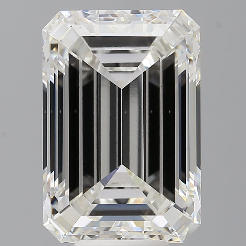 8.57 Carat Emerald Shaped, Ideal Cut, F Color, VS1 Clarity, IGI Certified Lab Grown Diamond