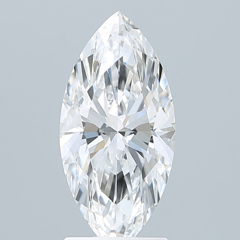 2.10 Carat Marquise Shaped, Ideal Cut, D Color, VVS2 Clarity, IGI Certified Lab Grown Diamond