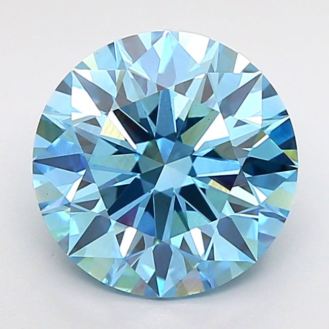 2.53 Carat Round Shaped, Ideal Cut, VVS2 Clarity, IGI Certified Lab Grown Diamond