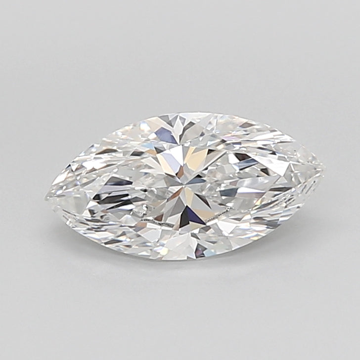 1.76 Carat Marquise Shaped, Ideal Cut, E Color, VVS2 Clarity, IGI Certified Lab Grown Diamond
