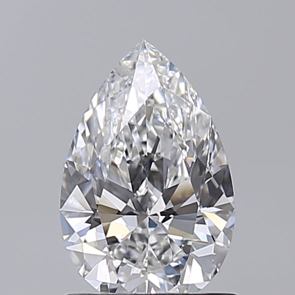 1.02 Carat Pear Shaped, Excellent Cut, D Color, VVS2 Clarity, IGI Certified Lab Grown Diamond