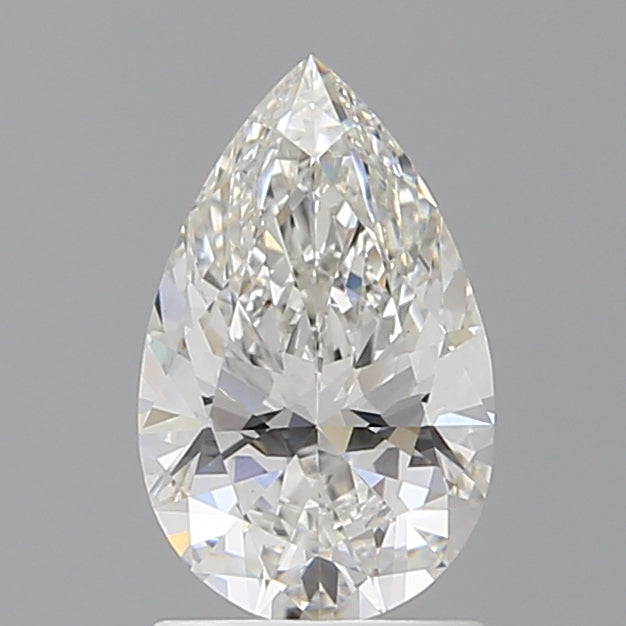 1.50 Carat Pear Shaped, Ideal Cut, F Color, VS1 Clarity, IGI Certified Lab Grown Diamond