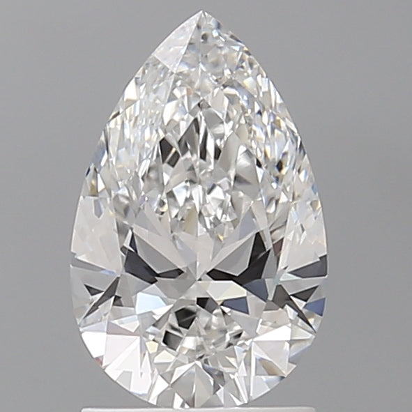 1.54 Carat Pear Shaped, Ideal Cut, E Color, VVS2 Clarity, IGI Certified Lab Grown Diamond