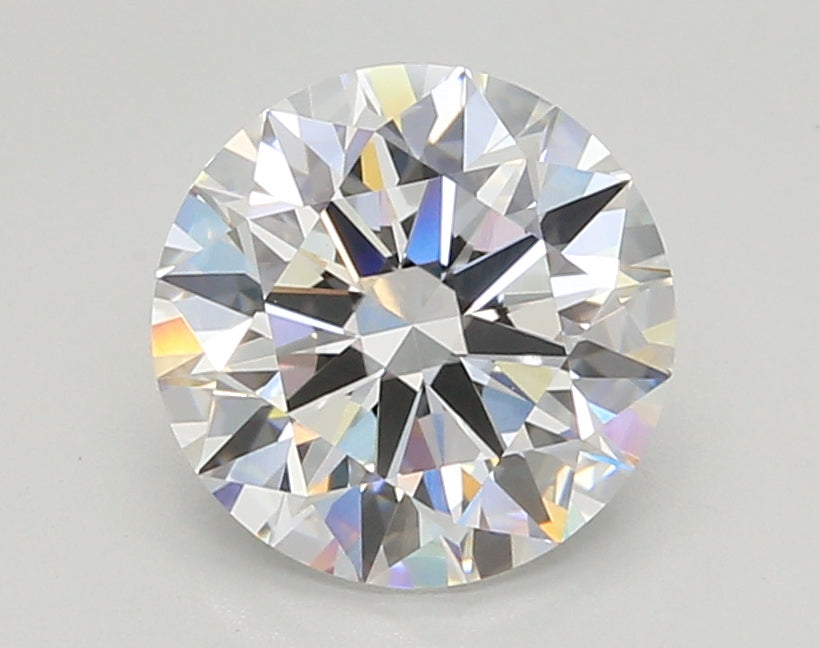 2.54 Carat Round Shaped, Ideal Cut, D Color, VVS2 Clarity, IGI Certified Lab Grown Diamond