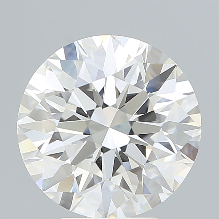 5.37 Carat Round Shaped, Excellent Cut, F Color, VVS2 Clarity, IGI Certified Lab Grown Diamond