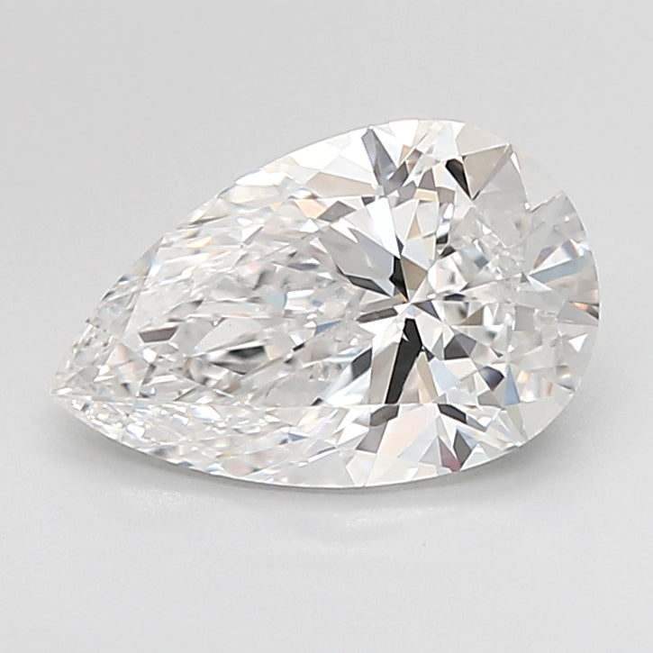2.07 Carat Pear Shaped, Ideal Cut, D Color, VVS2 Clarity, IGI Certified Lab Grown Diamond