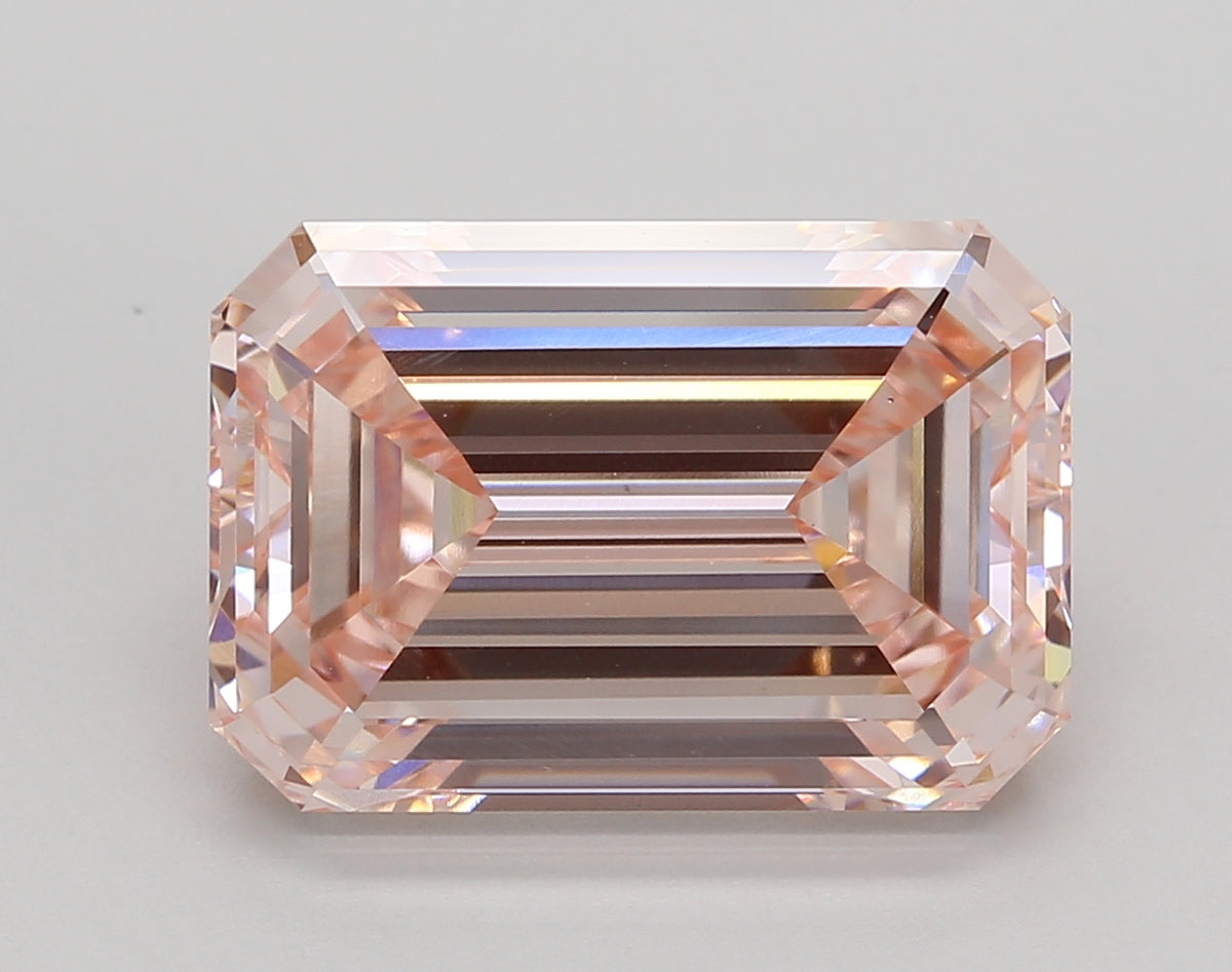 7.25 Carat Emerald Shaped, Ideal Cut, VS1 Clarity, IGI Certified Lab Grown Diamond