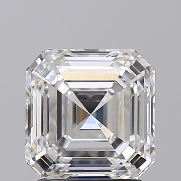 2.02 Carat Asscher Shaped, Ideal Cut, E Color, VS1 Clarity, GIA Certified Lab Grown Diamond