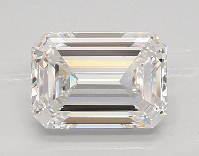 1.25 Carat Emerald Shaped, Ideal Cut, F Color, VVS2 Clarity, IGI Certified Lab Grown Diamond
