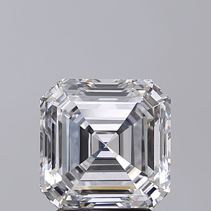 3.01 Carat Asscher Shaped, Very Good Cut, E Color, VS1 Clarity, IGI Certified Lab Grown Diamond