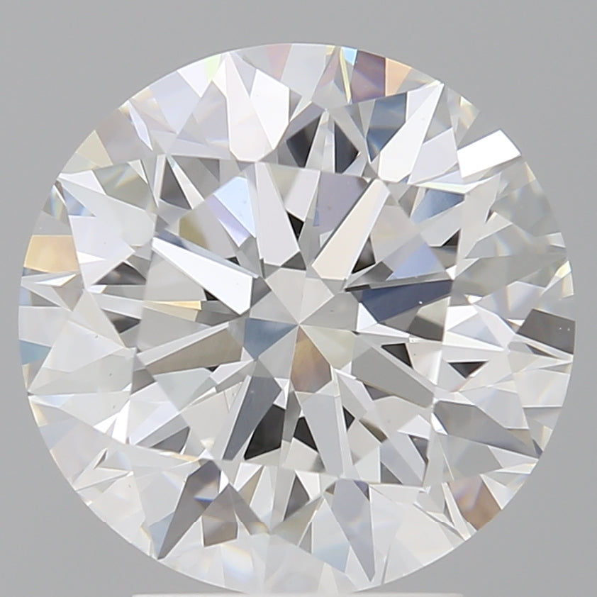 4.04 Carat Round Shaped, Excellent Cut, E Color, VVS2 Clarity, IGI Certified Lab Grown Diamond