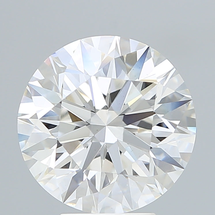 5.25 Carat Round Shaped, Excellent Cut, F Color, VS1 Clarity, IGI Certified Lab Grown Diamond