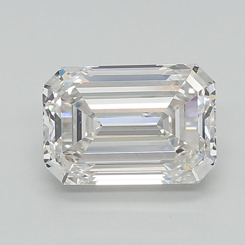2.06 Carat Emerald Shaped, Ideal Cut, G Color, VVS2 Clarity, IGI Certified Lab Grown Diamond