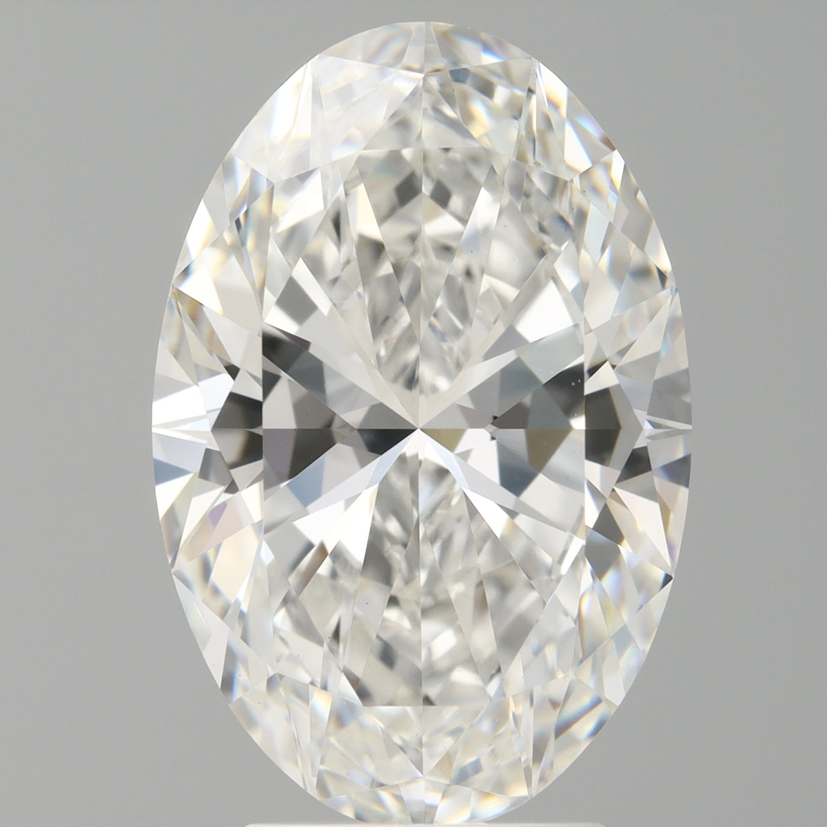 4.09 Carat Oval Shaped, Ideal Cut, F Color, VVS2 Clarity, IGI Certified Lab Grown Diamond