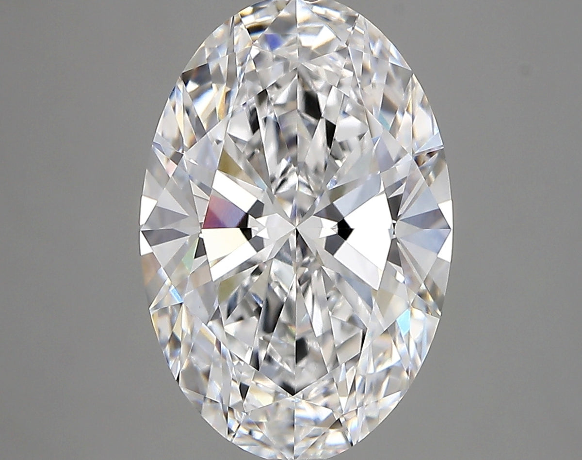 4.29 Carat Oval Shaped, Very Good Cut, D Color, VVS1 Clarity, IGI Certified Lab Grown Diamond