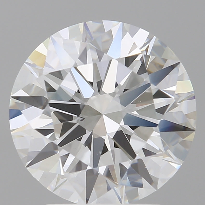 3.05 Carat Round Shaped, Ideal Cut, E Color, VVS2 Clarity, IGI Certified Lab Grown Diamond