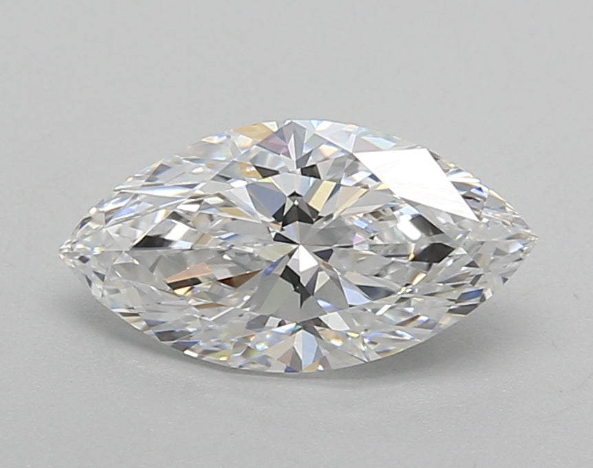 1.29 Carat Marquise Shaped, Excellent Cut, D Color, VVS2 Clarity, IGI Certified Lab Grown Diamond