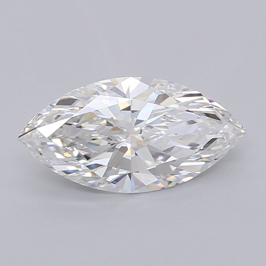 2.05 Carat Marquise Shaped, Ideal Cut, F Color, VVS2 Clarity, IGI Certified Lab Grown Diamond