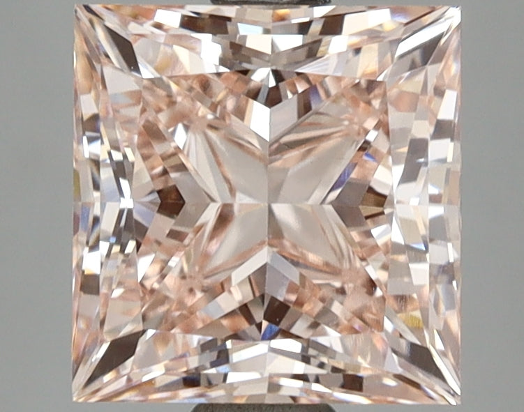 3.05 Carat Princess Shaped, Ideal Cut, VVS2 Clarity, IGI Certified Lab Grown Diamond
