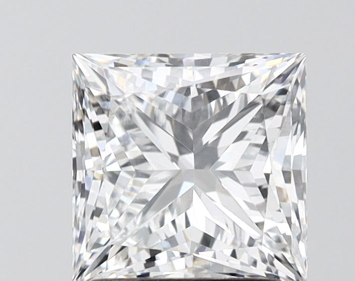 2.07 Carat Princess Shaped, Ideal Cut, D Color, VVS2 Clarity, IGI Certified Lab Grown Diamond
