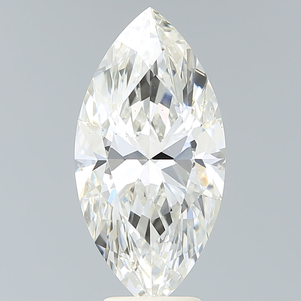 5.25 Carat Marquise Shaped, Ideal Cut, H Color, VS2 Clarity, IGI Certified Lab Grown Diamond