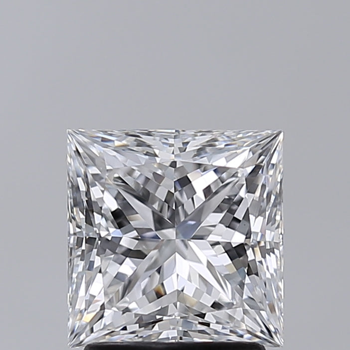 2.10 Carat Princess Shaped, Excellent Cut, D Color, VVS2 Clarity, IGI Certified Lab Grown Diamond