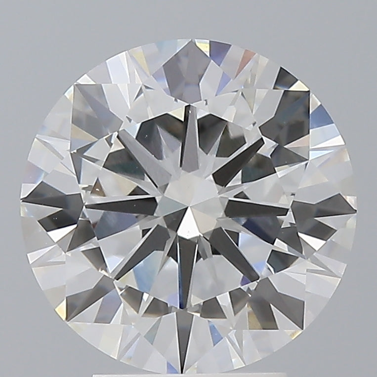 4.03 Carat Round Shaped, Excellent Cut, E Color, VVS2 Clarity, IGI Certified Lab Grown Diamond