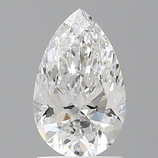 1.54 Carat Pear Shaped, Ideal Cut, E Color, VVS2 Clarity, IGI Certified Lab Grown Diamond