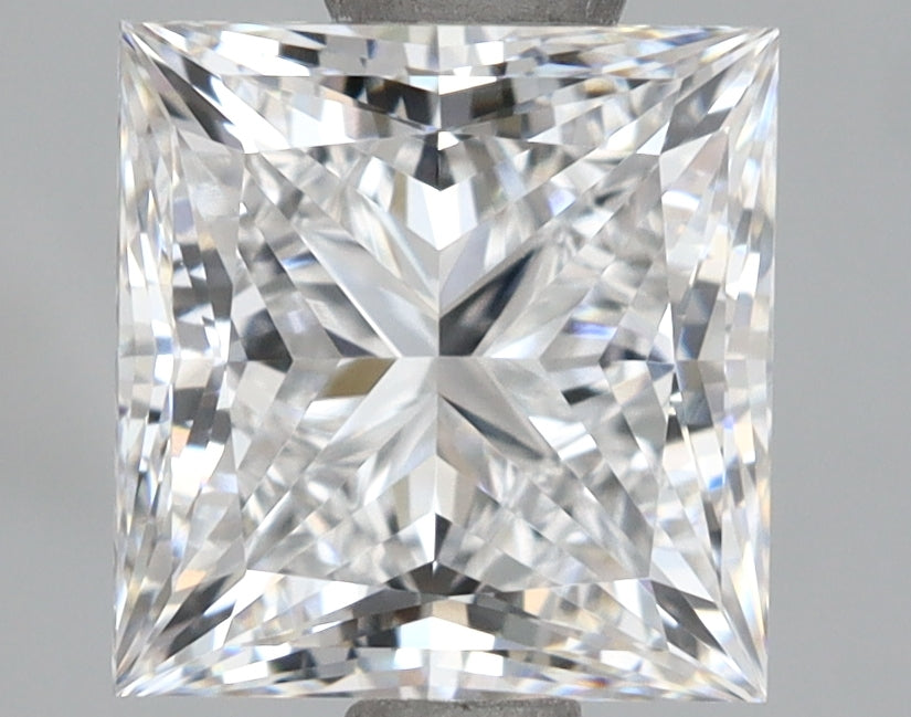 2.18 Carat Princess Shaped, Ideal Cut, D Color, VVS1 Clarity, IGI Certified Lab Grown Diamond