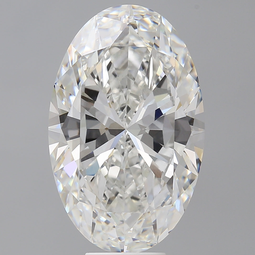 9.59 Carat Oval Shaped, Ideal Cut, F Color, VVS2 Clarity, IGI Certified Lab Grown Diamond