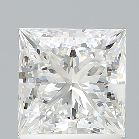 1.54 Carat Princess Shaped, Ideal Cut, D Color, VVS2 Clarity, IGI Certified Lab Grown Diamond