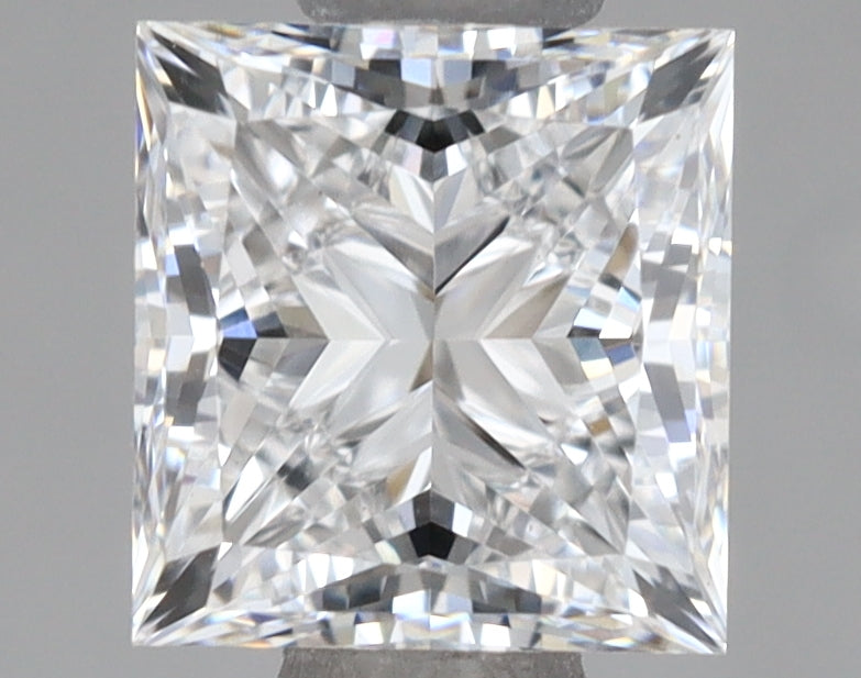 1.02 Carat Princess Shaped, Ideal Cut, D Color, VVS1 Clarity, IGI Certified Lab Grown Diamond