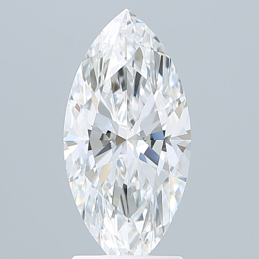 2.25 Carat Marquise Shaped, Ideal Cut, D Color, VVS2 Clarity, IGI Certified Lab Grown Diamond