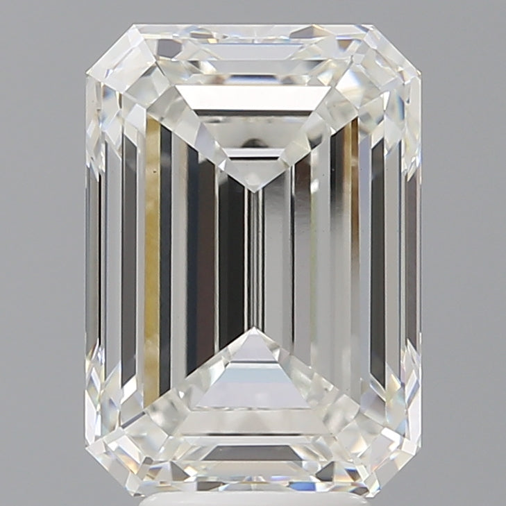 6.04 Carat Emerald Shaped, Ideal Cut, F Color, VS1 Clarity, IGI Certified Lab Grown Diamond
