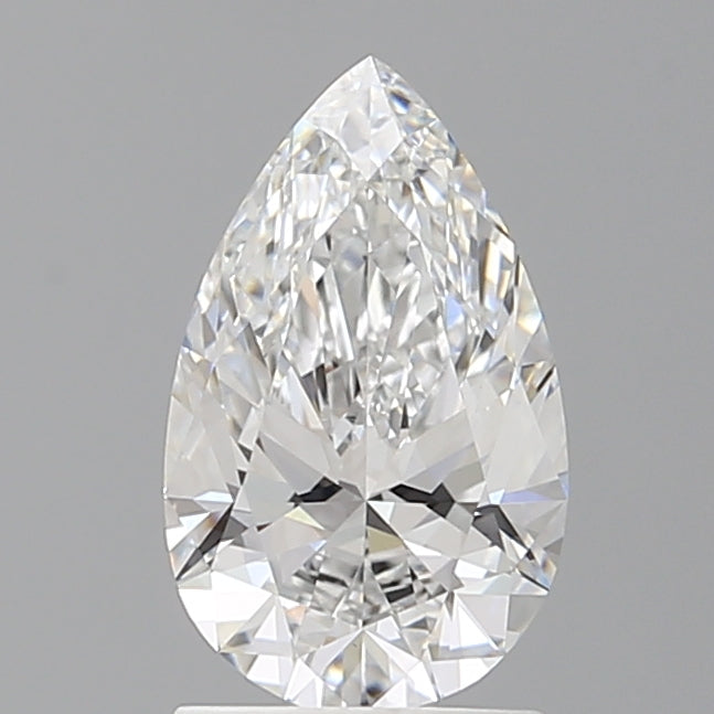 1.54 Carat Pear Shaped, Ideal Cut, D Color, VVS2 Clarity, IGI Certified Lab Grown Diamond