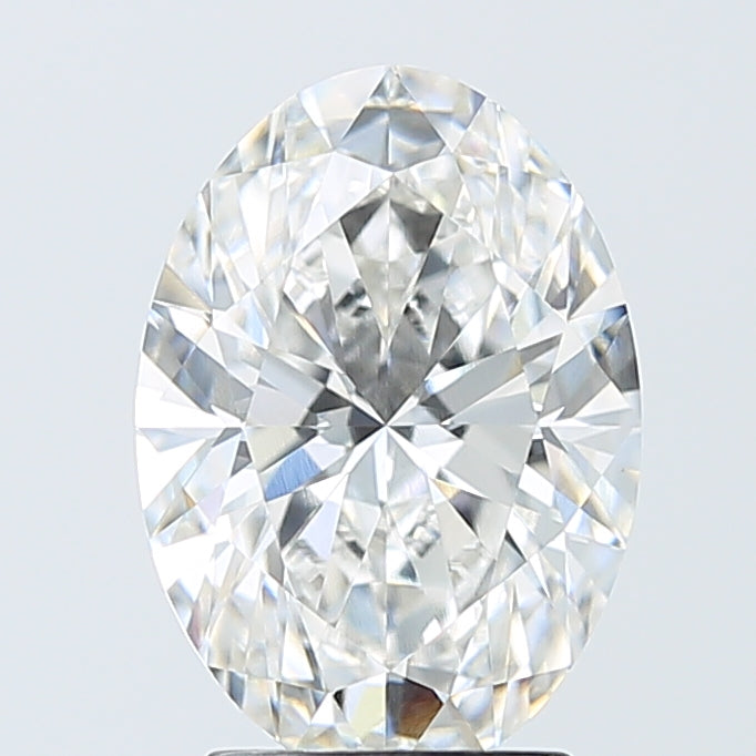 3.05 Carat Oval Shaped, Ideal Cut, F Color, VVS2 Clarity, IGI Certified Lab Grown Diamond