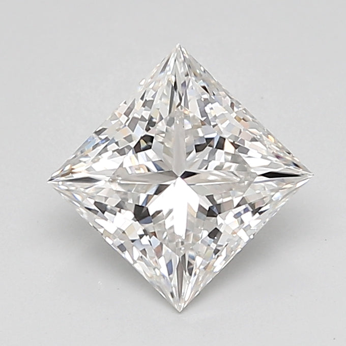 3.05 Carat Princess Shaped, Very Good Cut, E Color, VS1 Clarity, IGI Certified Lab Grown Diamond