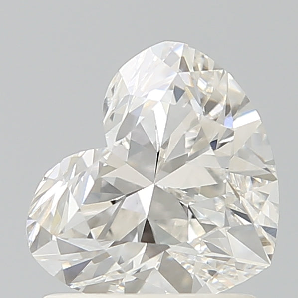 1.30 Carat Heart Shaped, Ideal Cut, G Color, VVS2 Clarity, IGI Certified Lab Grown Diamond