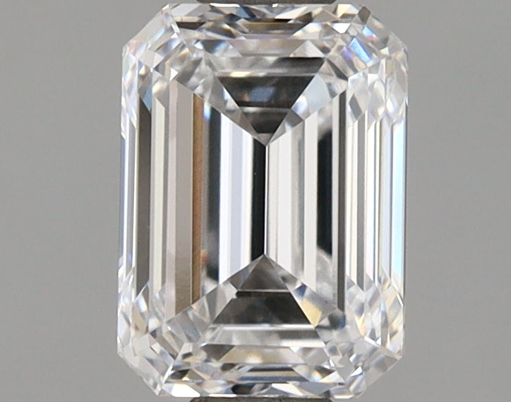 1.55 Carat Emerald Shaped, Ideal Cut, D Color, VVS1 Clarity, IGI Certified Lab Grown Diamond