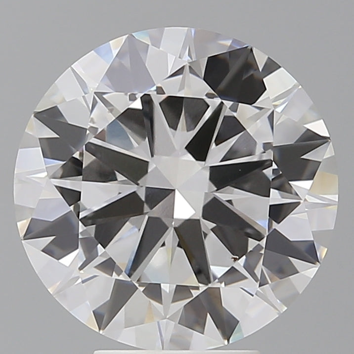5.53 Carat Round Shaped, Excellent Cut, F Color, VVS2 Clarity, IGI Certified Lab Grown Diamond