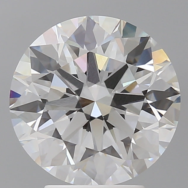 4.03 Carat Round Shaped, Ideal Cut, E Color, VVS2 Clarity, IGI Certified Lab Grown Diamond