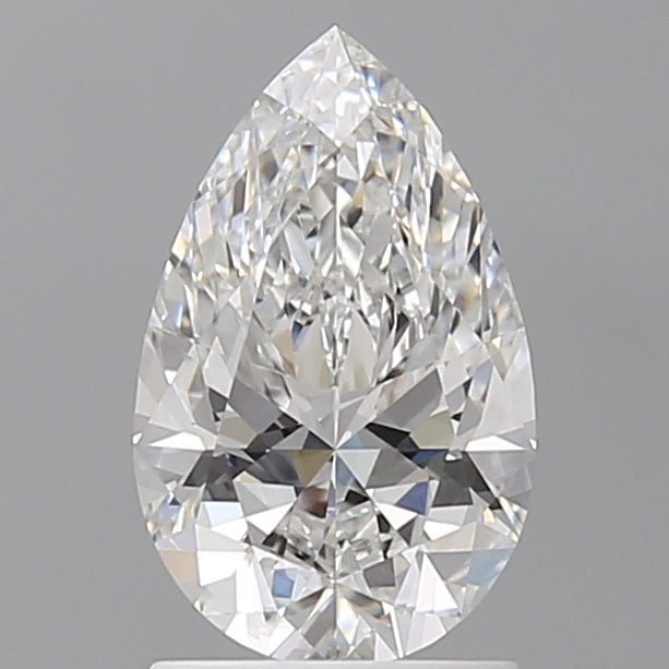 1.58 Carat Pear Shaped, Ideal Cut, E Color, VVS2 Clarity, IGI Certified Lab Grown Diamond