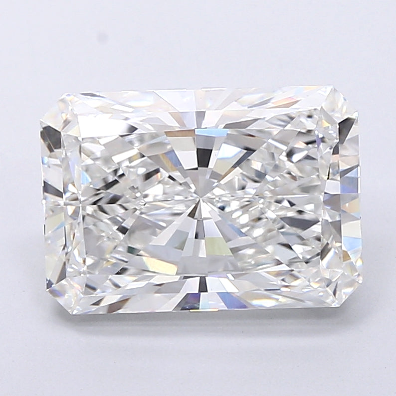 7.50 Carat Radiant Shaped, Very Good Cut, F Color, VS1 Clarity, IGI Certified Lab Grown Diamond