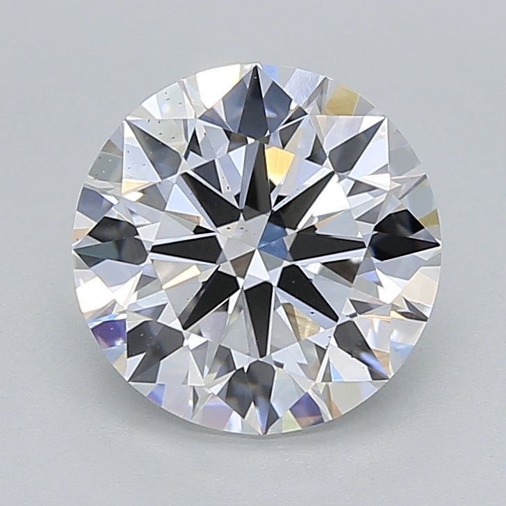 2.05 Carat Round Shaped, Ideal Cut, D Color, VS2 Clarity, IGI Certified Lab Grown Diamond